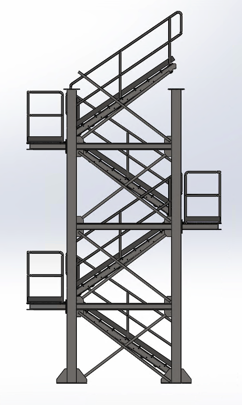 11. Escalera de peldaños